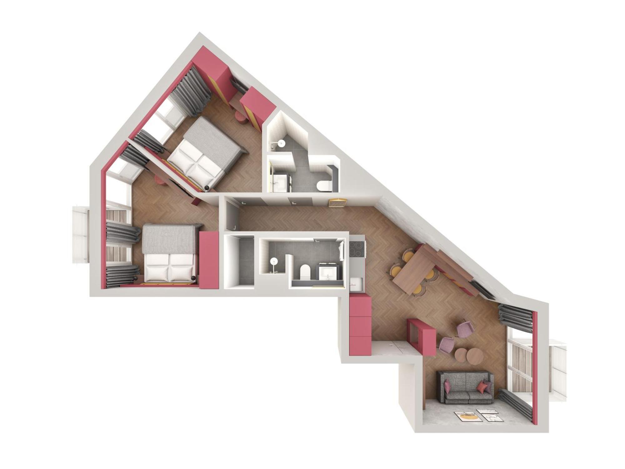 Downtown Apartments Mitte-Wedding Берлин Стая снимка